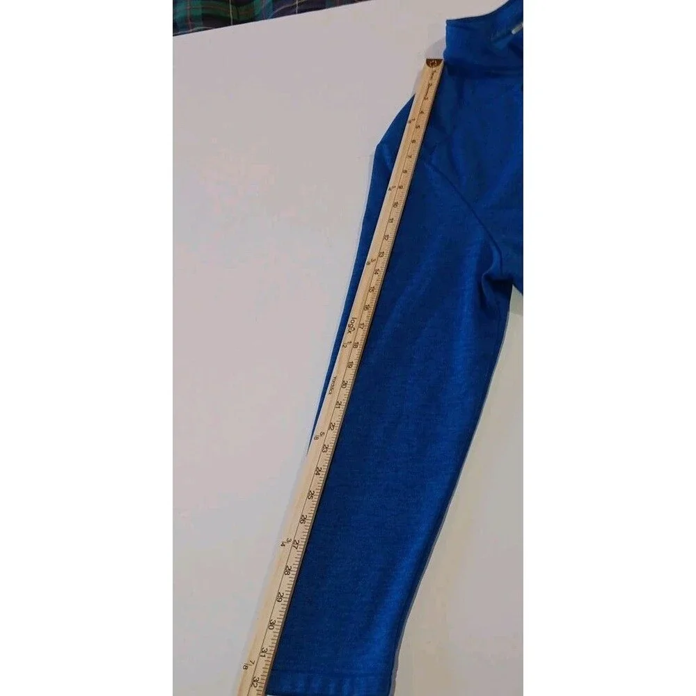 Callaway Sweater Mens 2X Blue Fleece Pullover 1/4 Zip Pockets Golf Casual